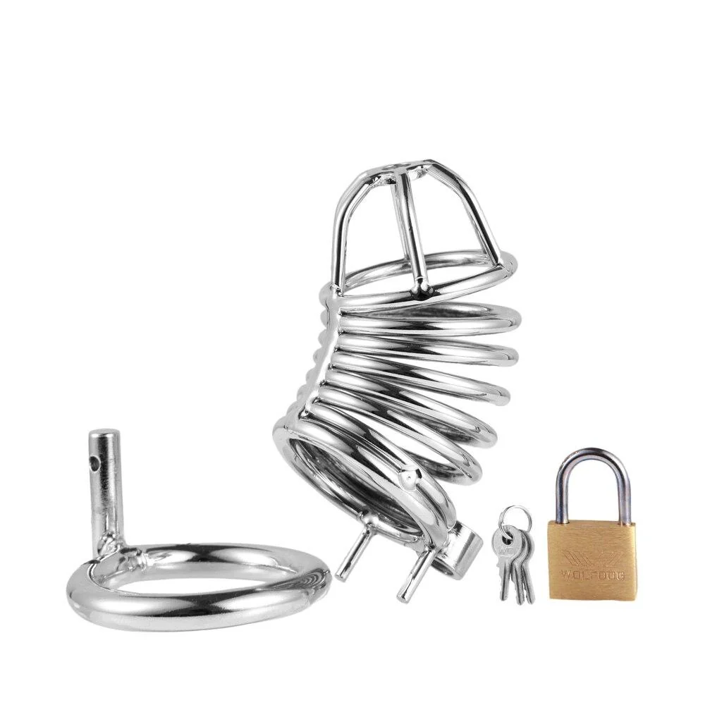 Metal Chastity Cage 3.38 inches Long - Image 5