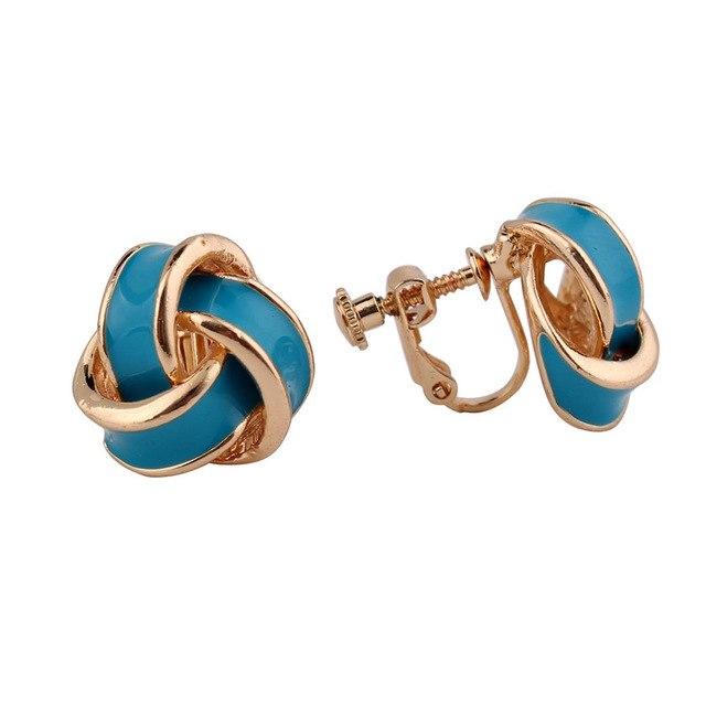 Candy Enamel Clip on Earrings - Image 4