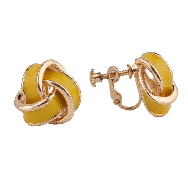 Candy Enamel Clip on Earrings - Image 5