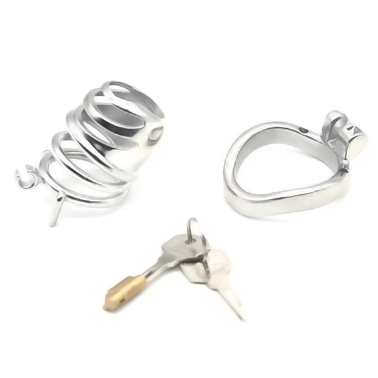 CC01 The Prisoner Chastity Cage 2.4 inches Steel - Image 3