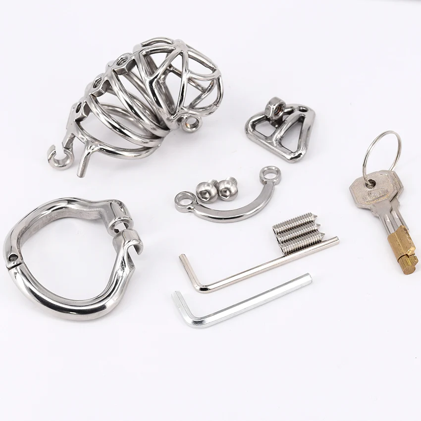 CC37 Metal Chastity Cage 2.76 inches Long - Image 4