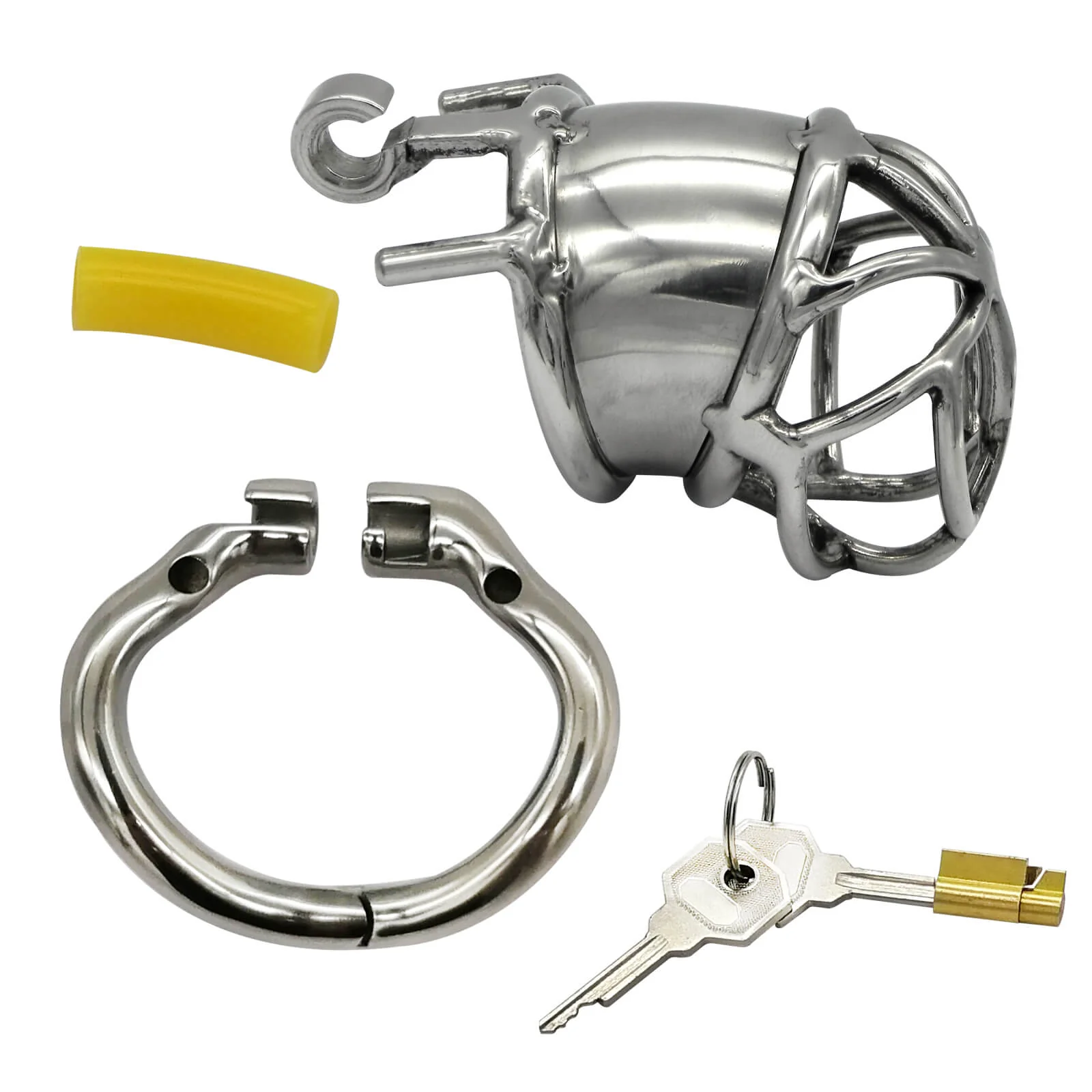 CC39 Stainless Steel Stealth Lock Cock Cage - Image 3