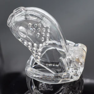 CC41 Breathable Plastic Chastity Cage 3.99 Inches Long (All 4 Rings Included) - Image 3