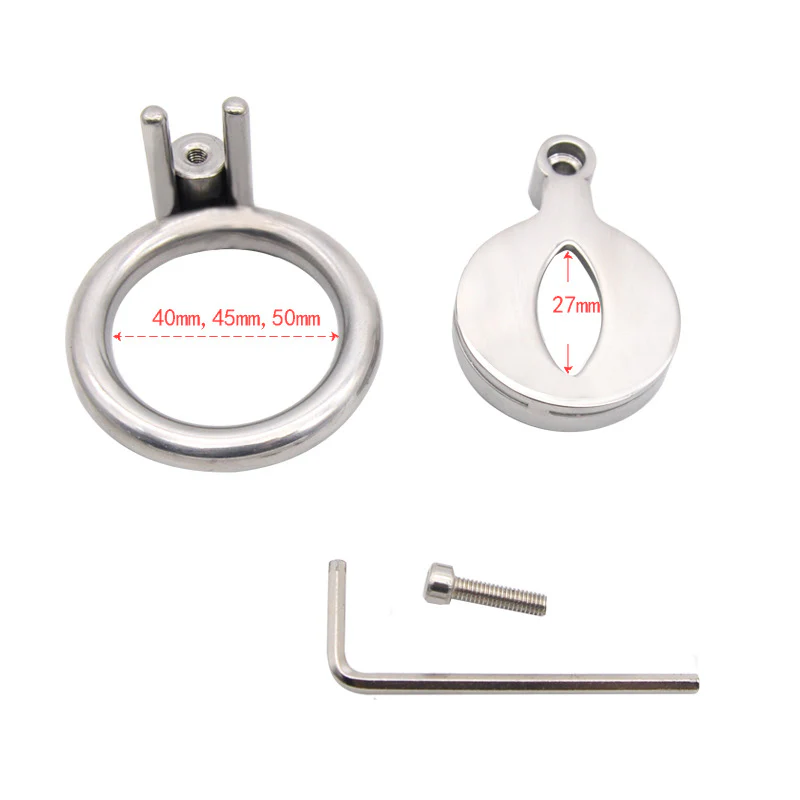 CC43 Steel Super Small Chastity Cage - Image 2