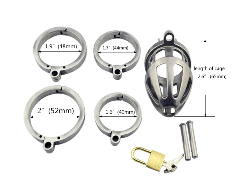 CC70 Retro chastity lock for men - Image 4