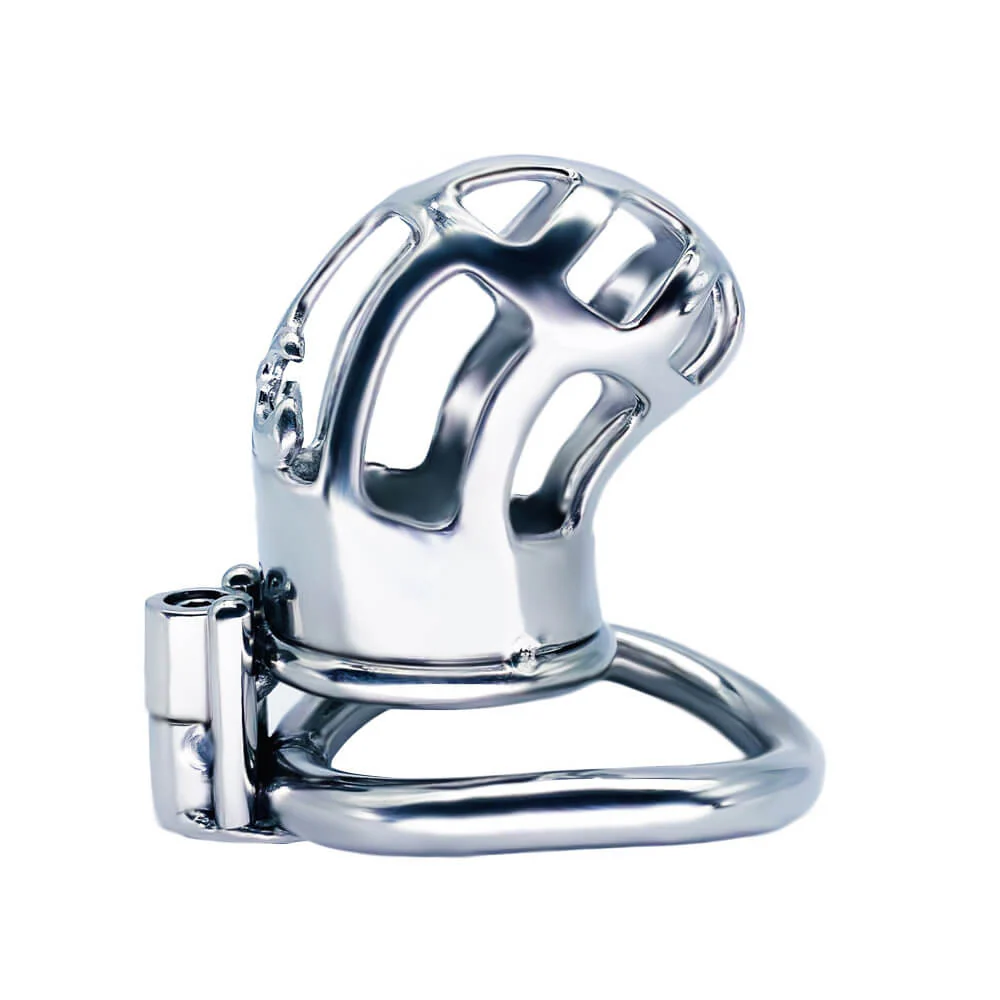 CC73 Men's stainless steel arc ring chastity lock - Image 3