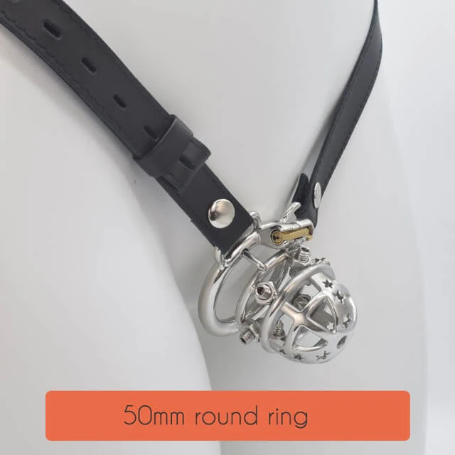 CC74  Brutal BDSM Chastity Cage with Belt - Image 11