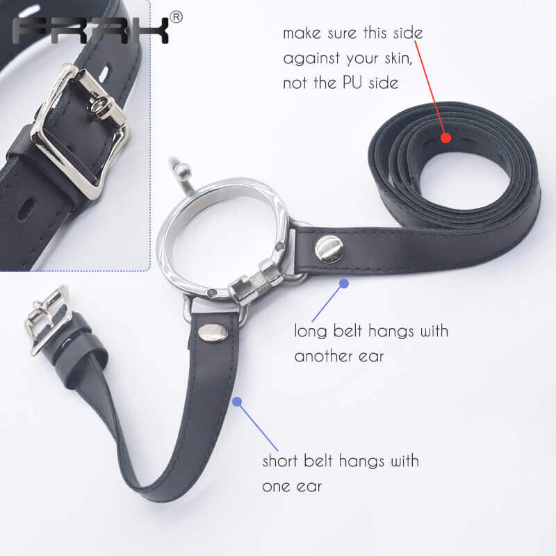 CC75 Bondage Cock Cage with Male Chastity Belt - Image 5