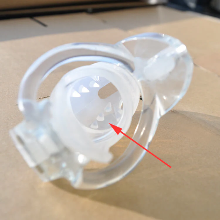 CC76 Spiked Silicone chastity Cage - Image 9