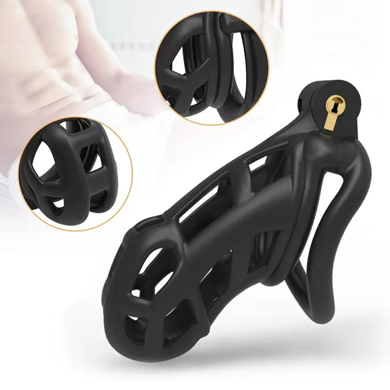 Cobra 2.0 Male Chastity Device With 4 Arc Rings - Image 4