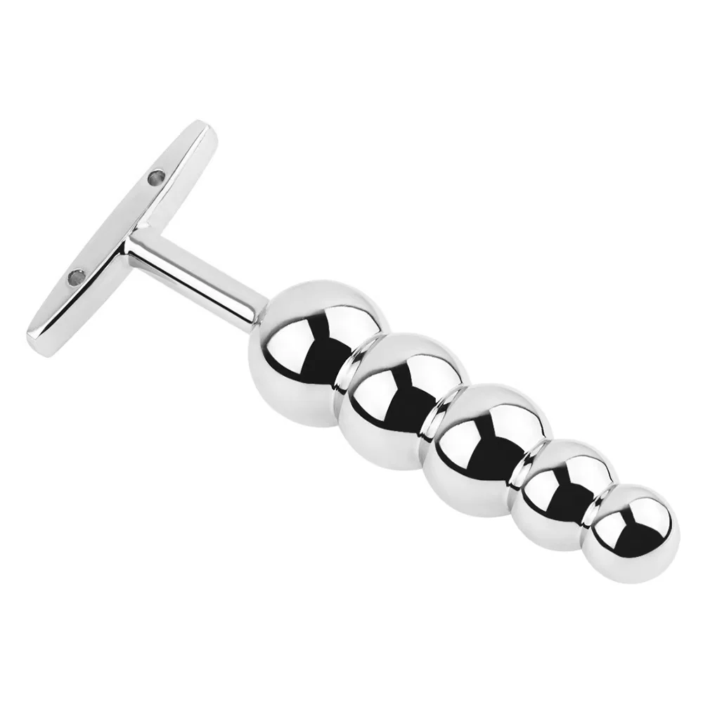 CC91 New Metal Anal Toy Stainless Steel Butt Plug Booty anal Beads Drop - Image 6