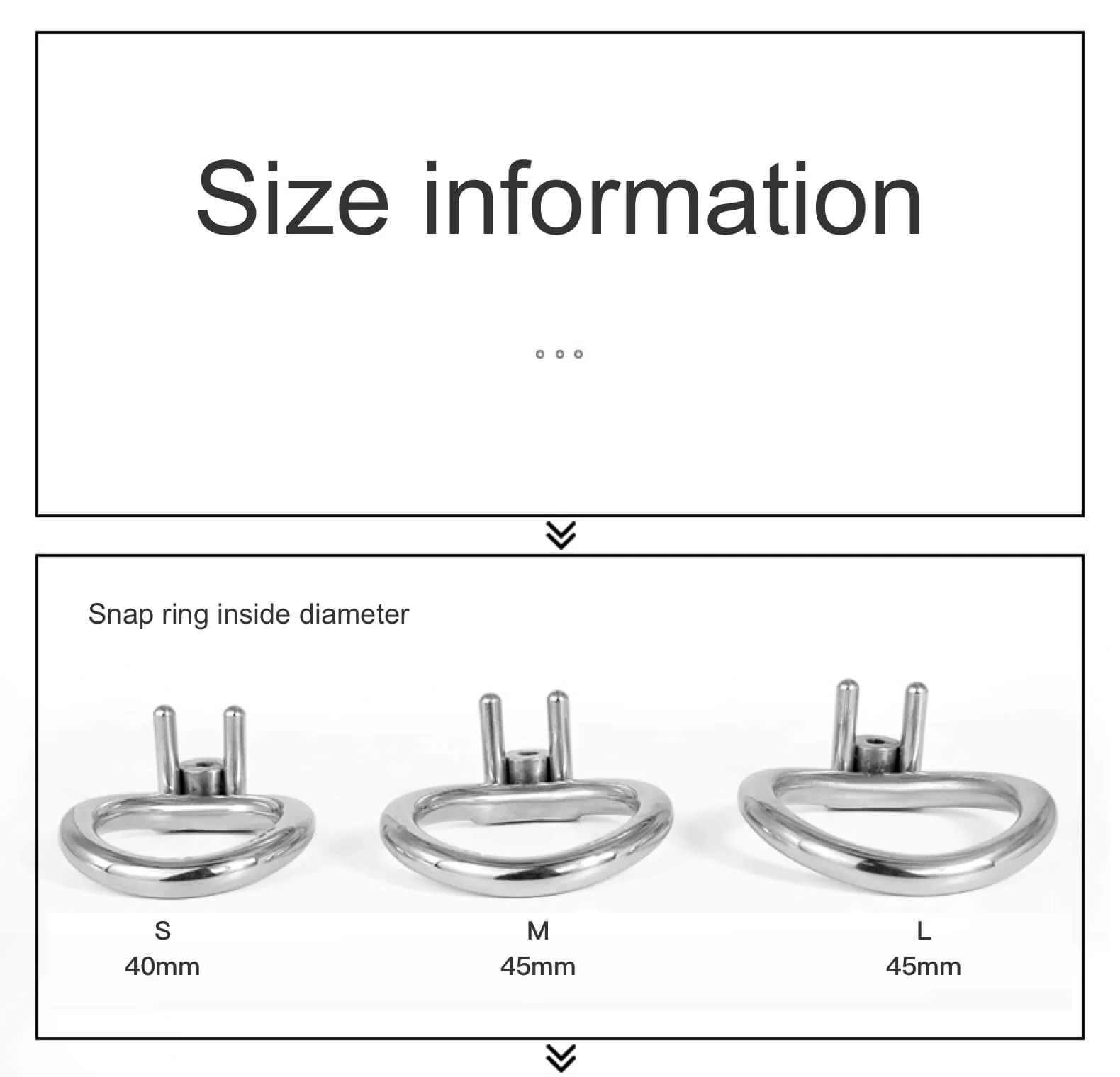 CC97 Circular Arc Clasp Flat Chastity Lock - Image 4
