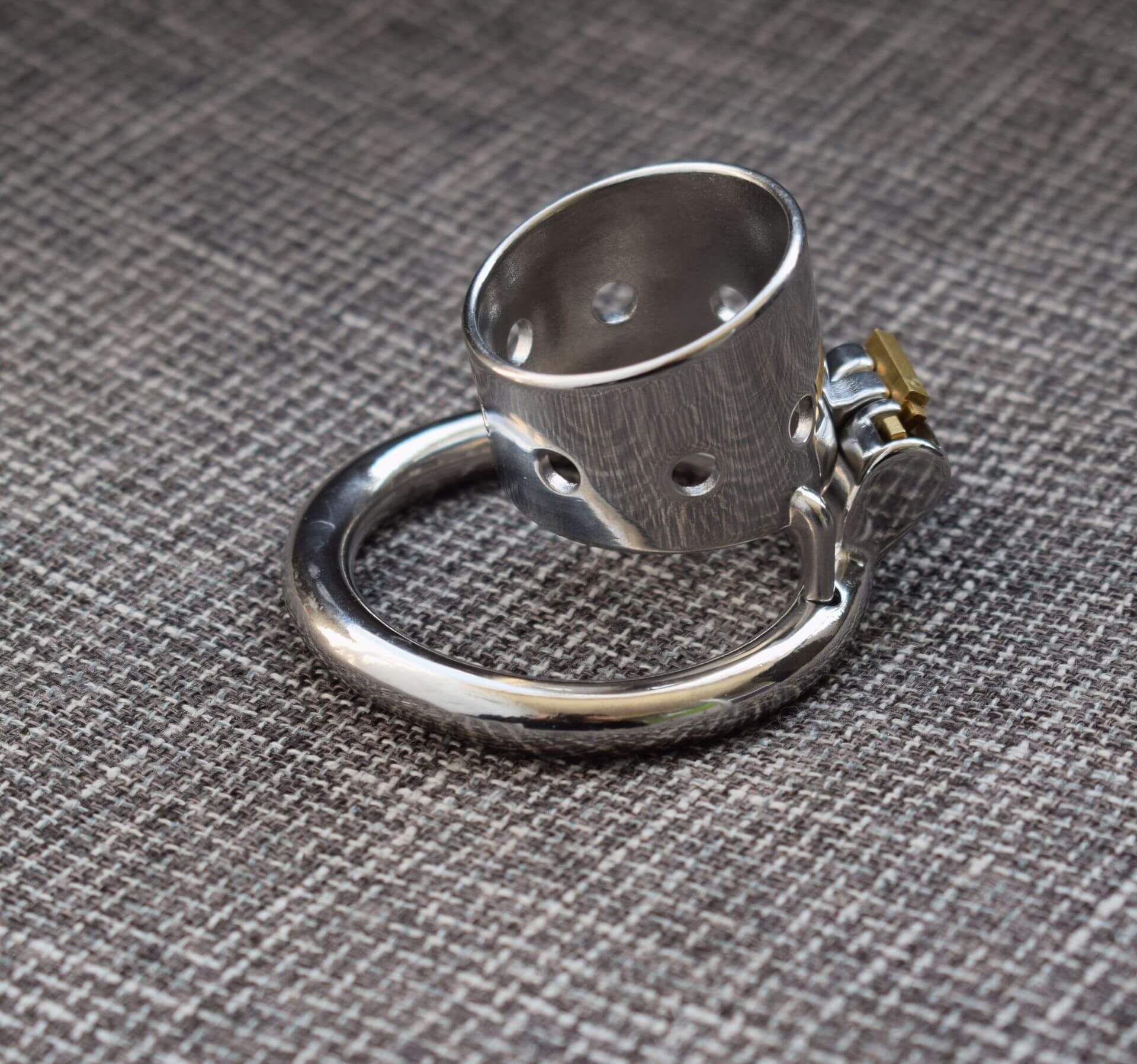 CC98 New stainless steel short chastity lock - Image 3