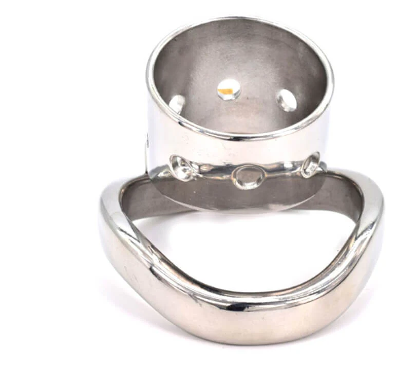 CC98 New stainless steel short chastity lock - Image 4