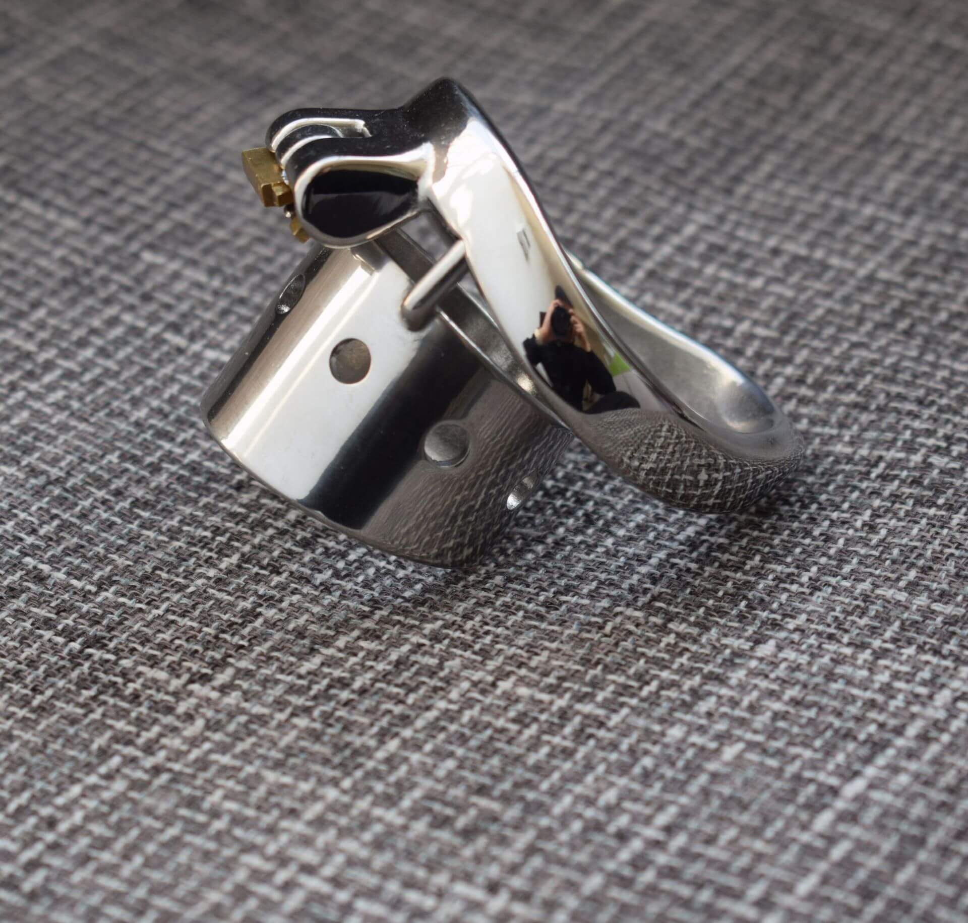 CC98 New stainless steel short chastity lock - Image 5