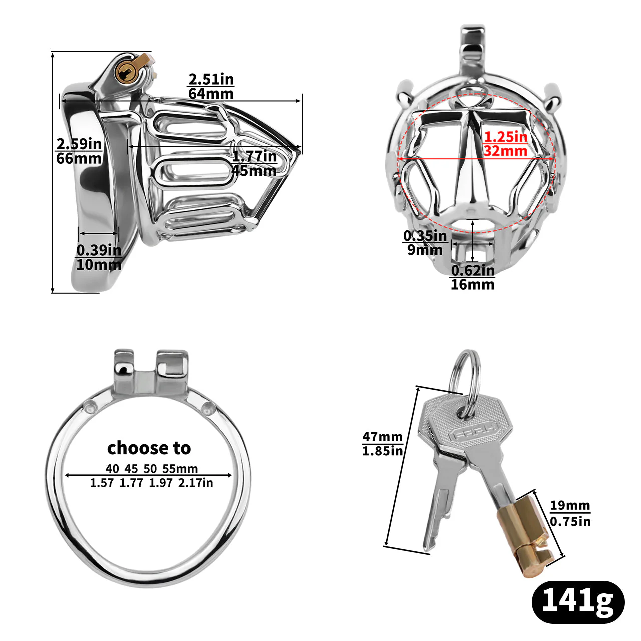 Celestial Axis Chastity Lock - Image 12