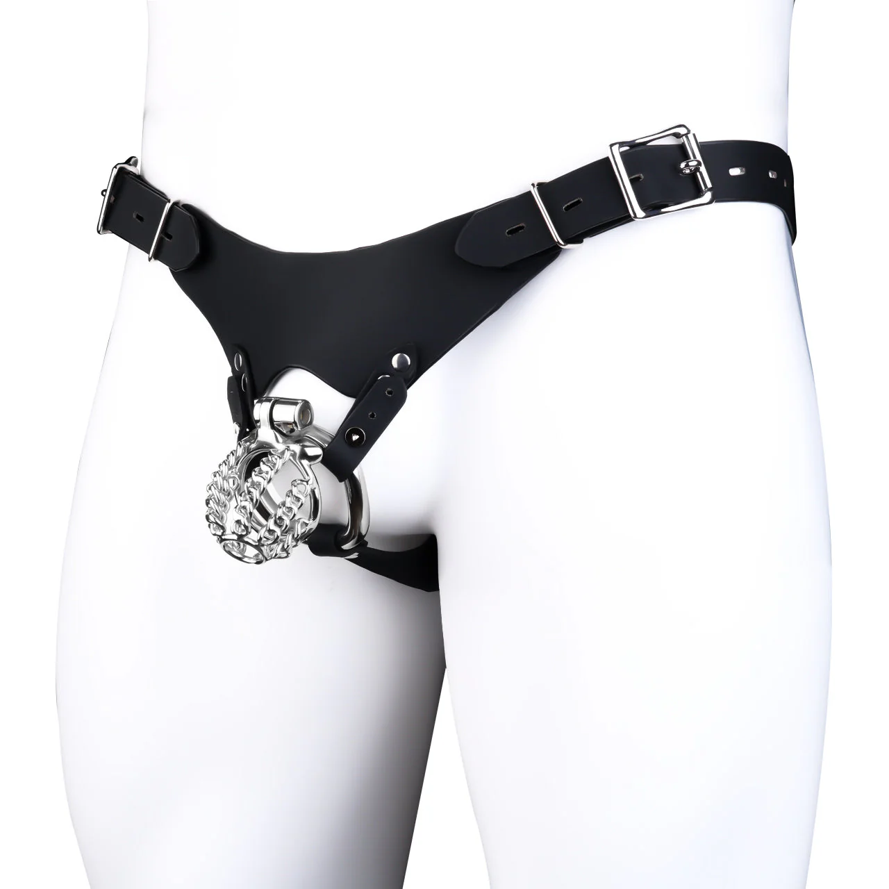 Chainmail Chastity Cage with Belt