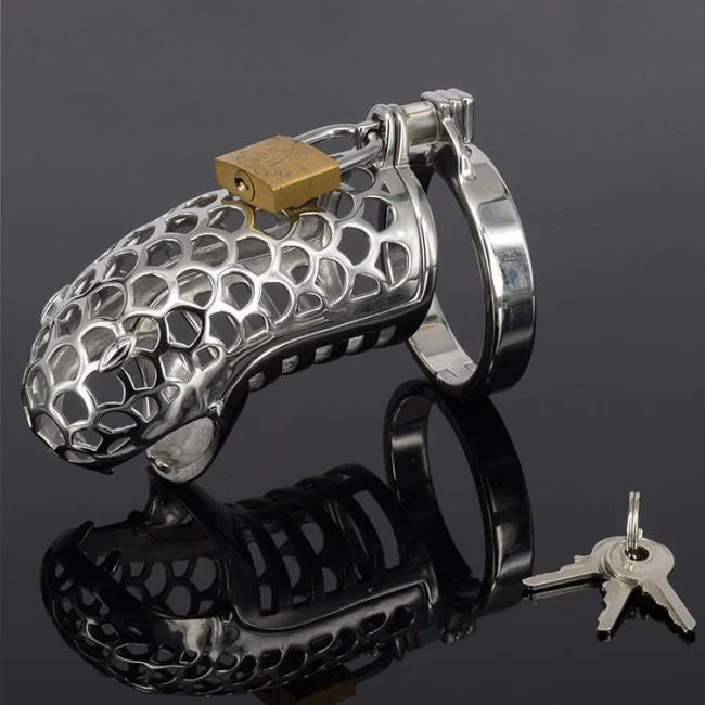 Metal Chastity Cage Snake - Image 2