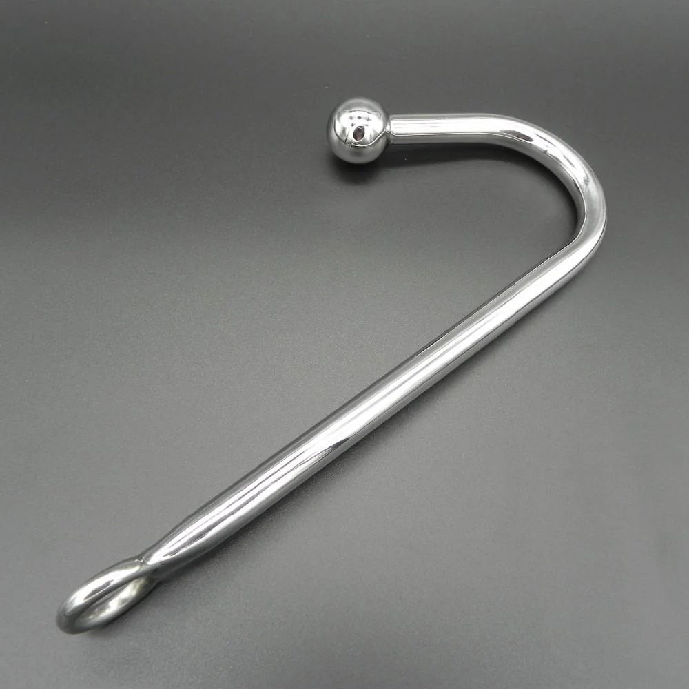 Chrome Plated Anal Hook w/ Ball Hole - Image 4