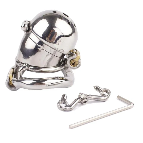 Metal Chastity Cage 2.55 inches Long - Image 4