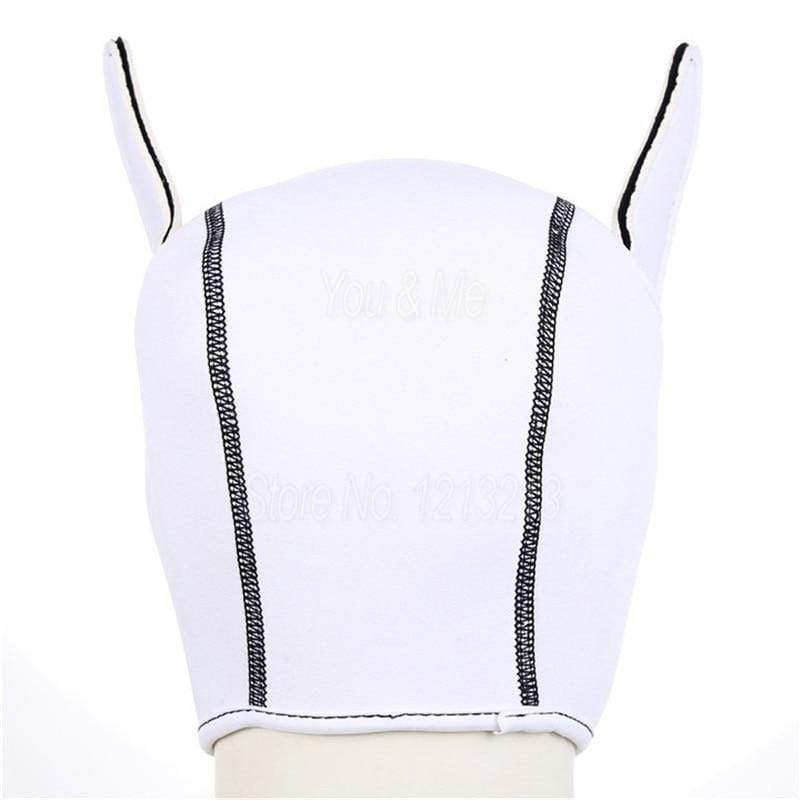 Comfy White Puppy Play Hood - Image 3