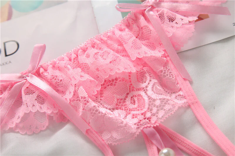 Crotchless Lace Thong - Image 8