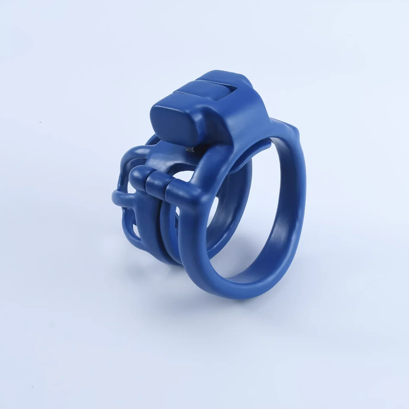 Custom Steel Blue Male Chastity Cage - Image 8