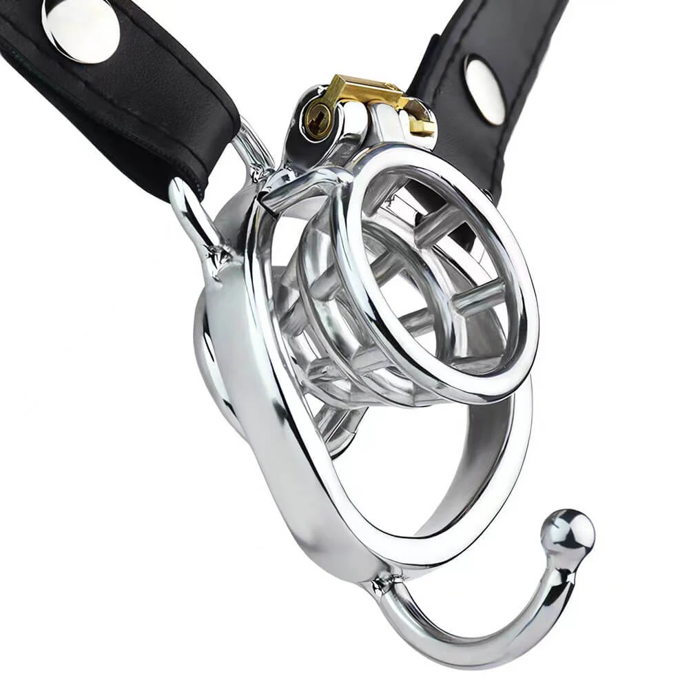 Design Metal Flower Basket Negative Chastity Cage - Image 6