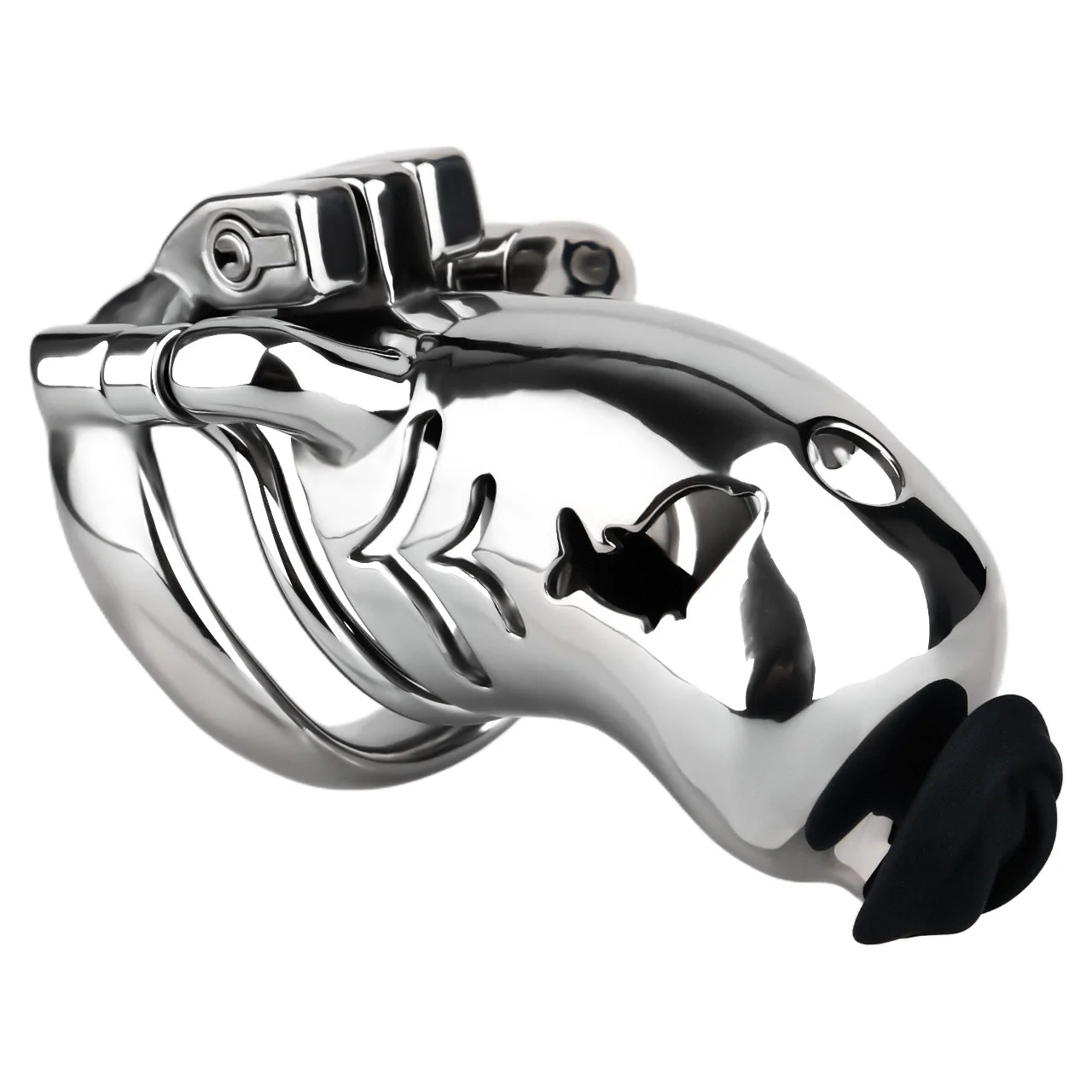 Dolphin Steel Chastity Cage with Anti-ring - Image 11