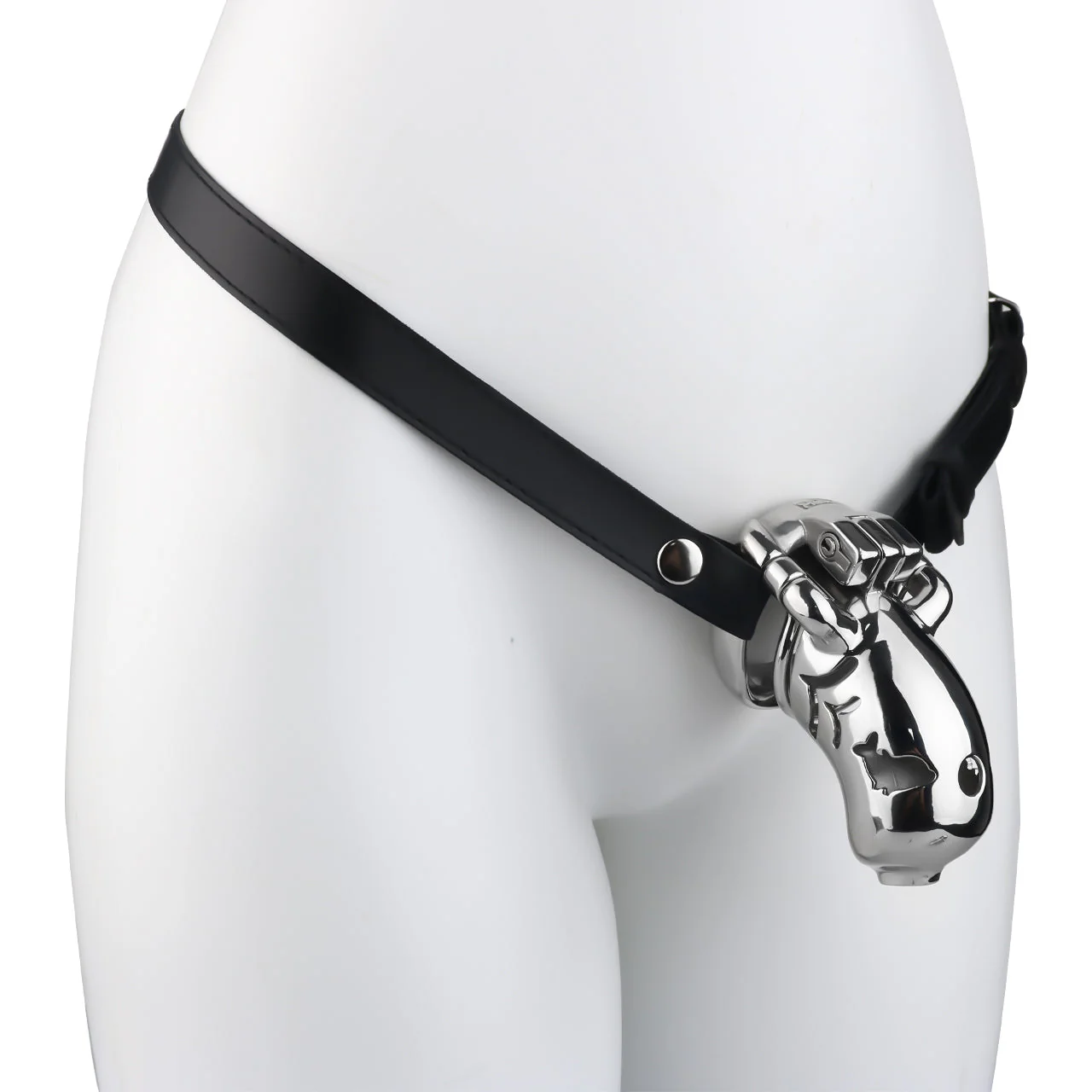 Dolphin Steel Chastity Cage with Anti-ring - Image 14