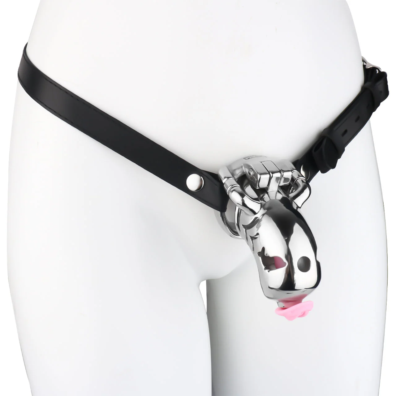 Dolphin Steel Chastity Cage with Anti-ring - Image 16