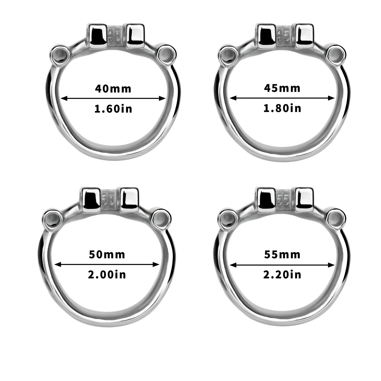 Dolphin Steel Chastity Cage with Anti-ring - Image 5
