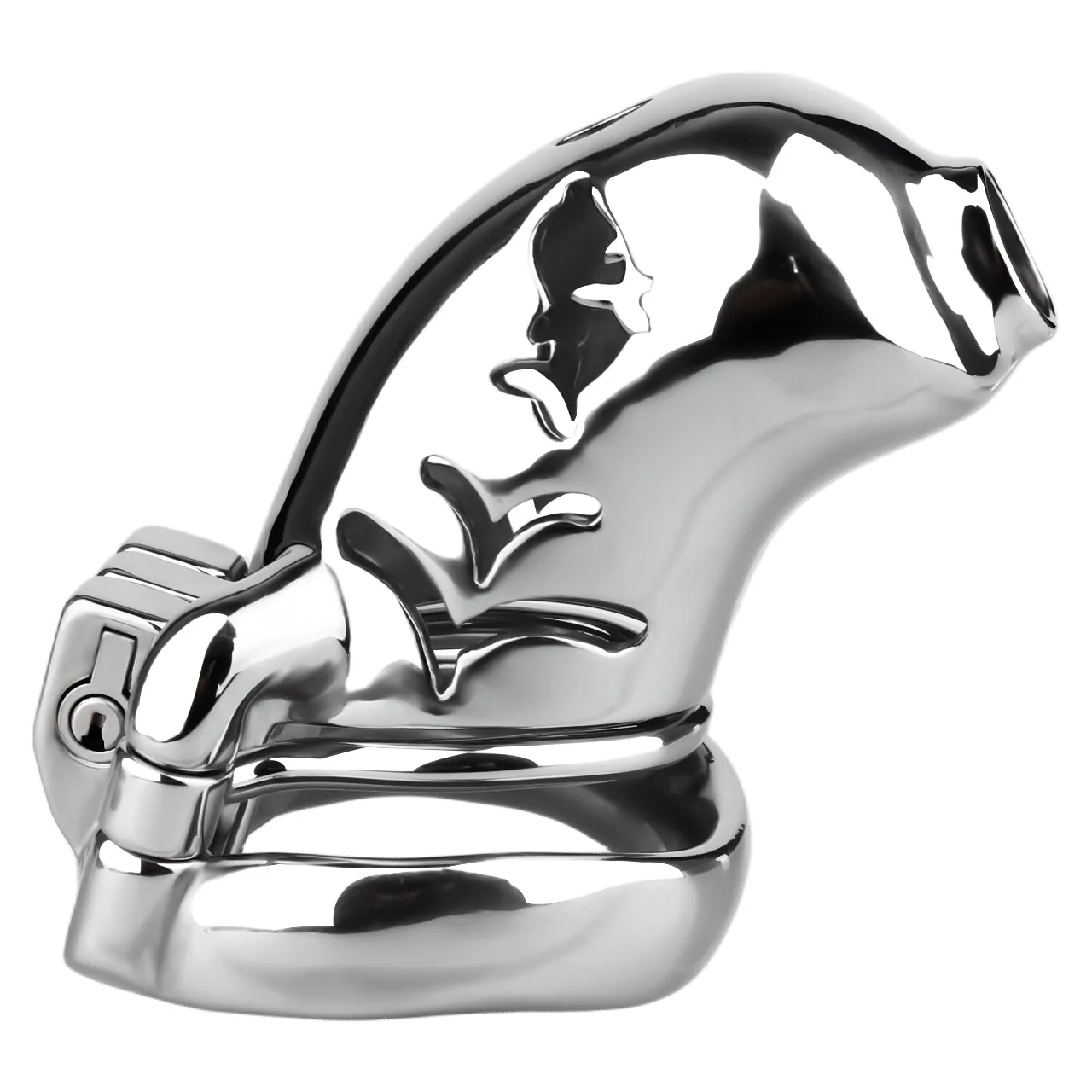 Dolphin Steel Chastity Cage with Anti-ring - Image 7