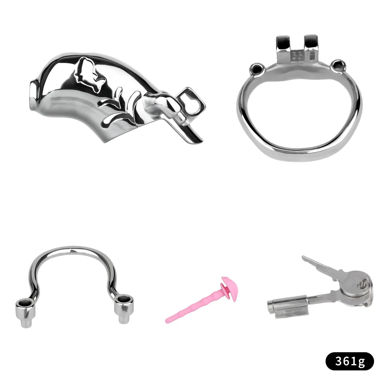 Dolphin Steel Chastity Cage with Anti-ring - Image 9