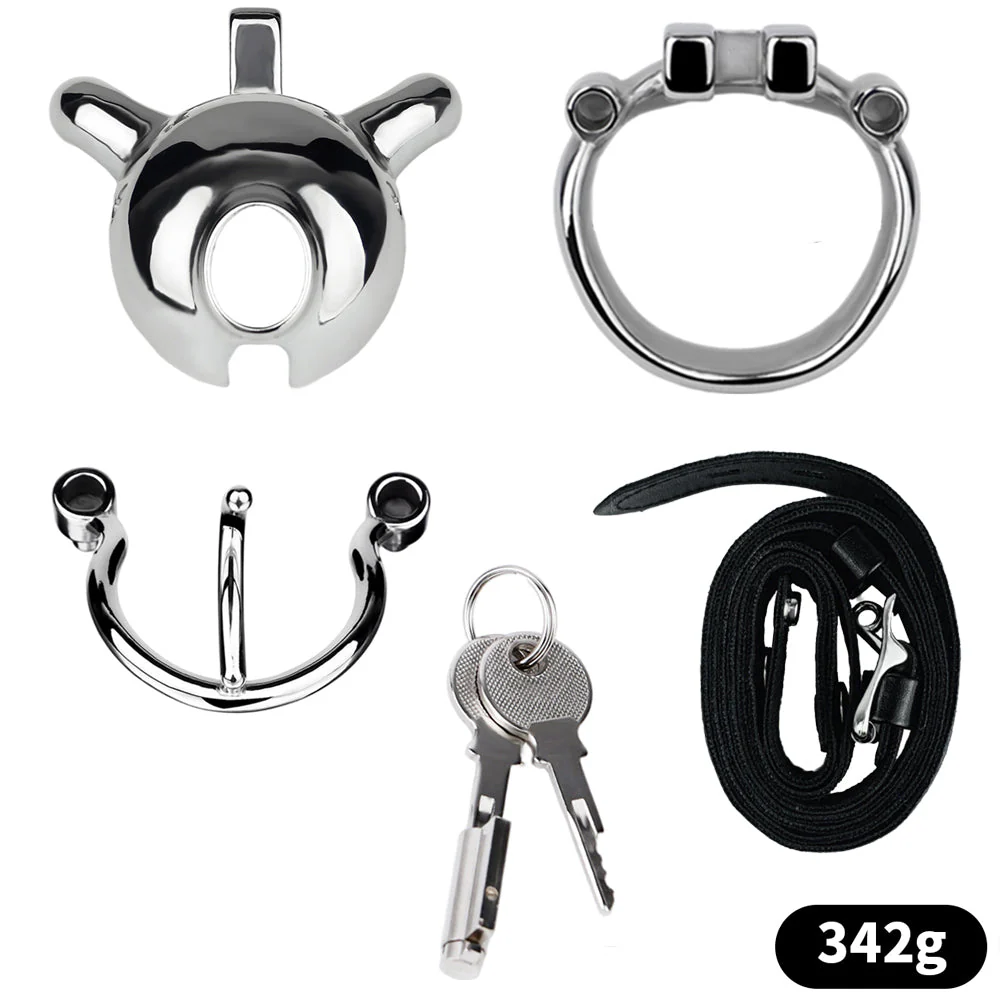 Dolphin Steel Chastity Cage With PA Piercing - Image 4