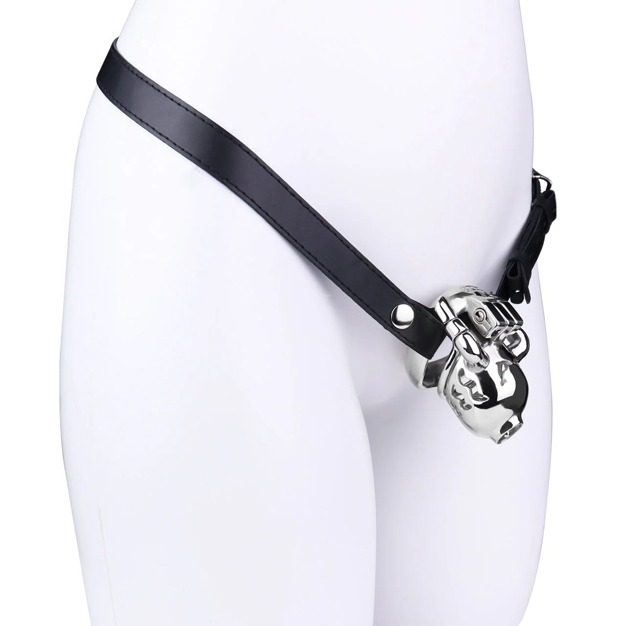 Dolphin Steel Chastity Cage With PA Piercing - Image 5