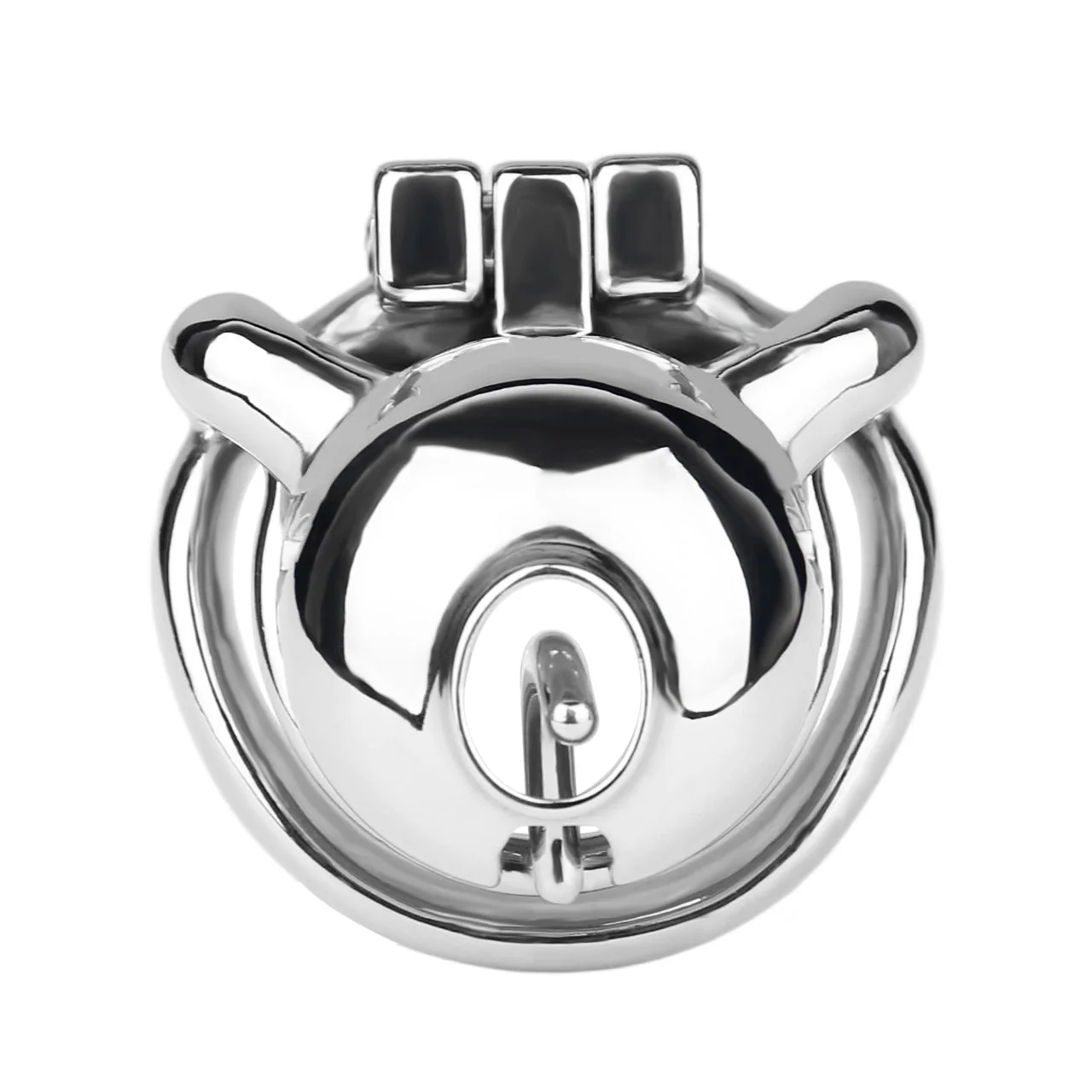 Dolphin Steel Chastity Cage With PA Piercing - Image 6