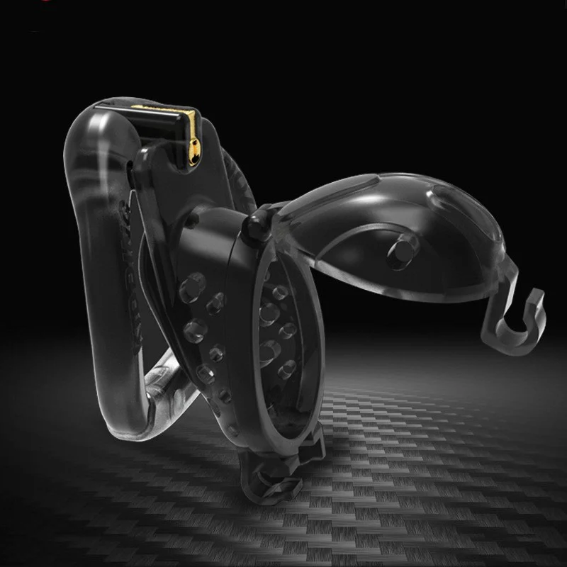 Double Lock Detachable Plastic Chastity Cage - Image 7