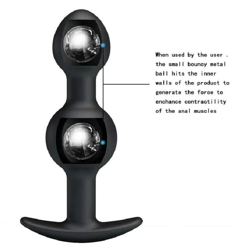 Dual Beads Anal Plug - Image 2