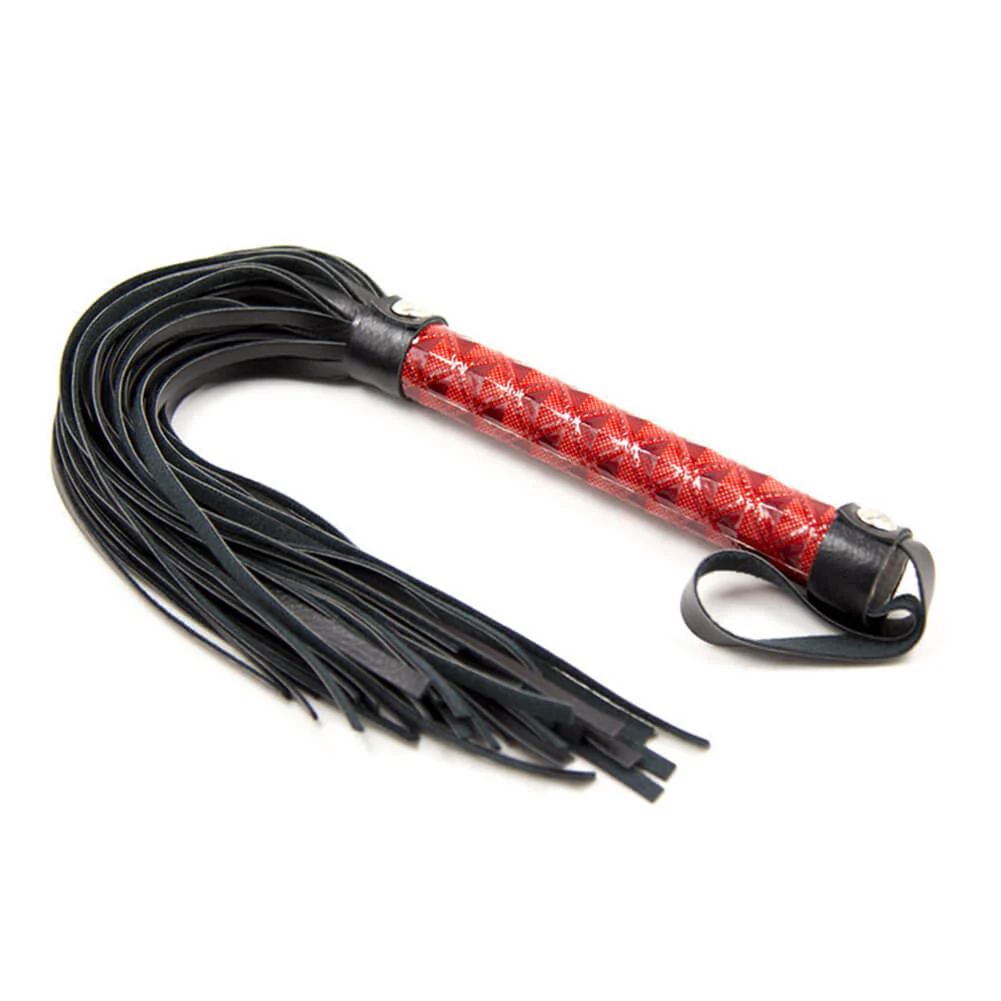 39cm Faux Leather SM Rope Flogger - Image 3