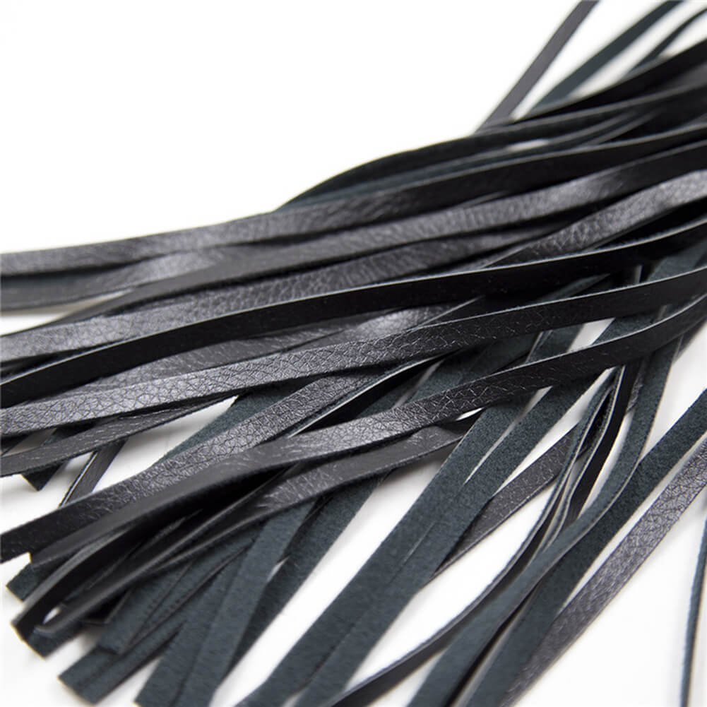 39cm Faux Leather SM Rope Flogger - Image 5