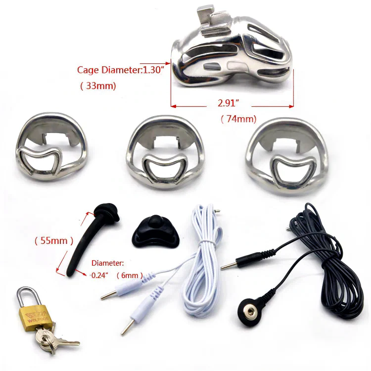 Electric Metal Chastity Cage - Image 4