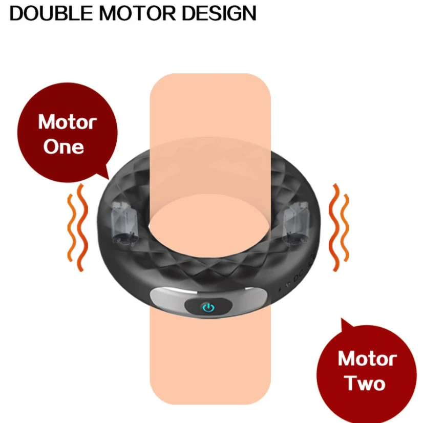 Electro Stim Function Waterproof Vibrating Cock Ring - Image 4