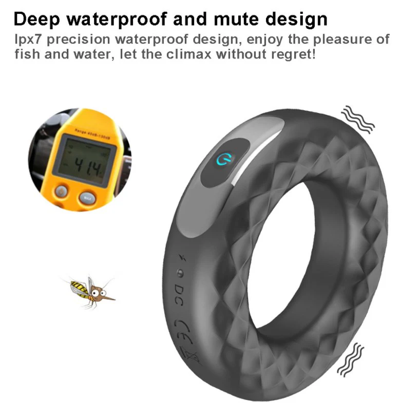 Electro Stim Function Waterproof Vibrating Cock Ring - Image 5