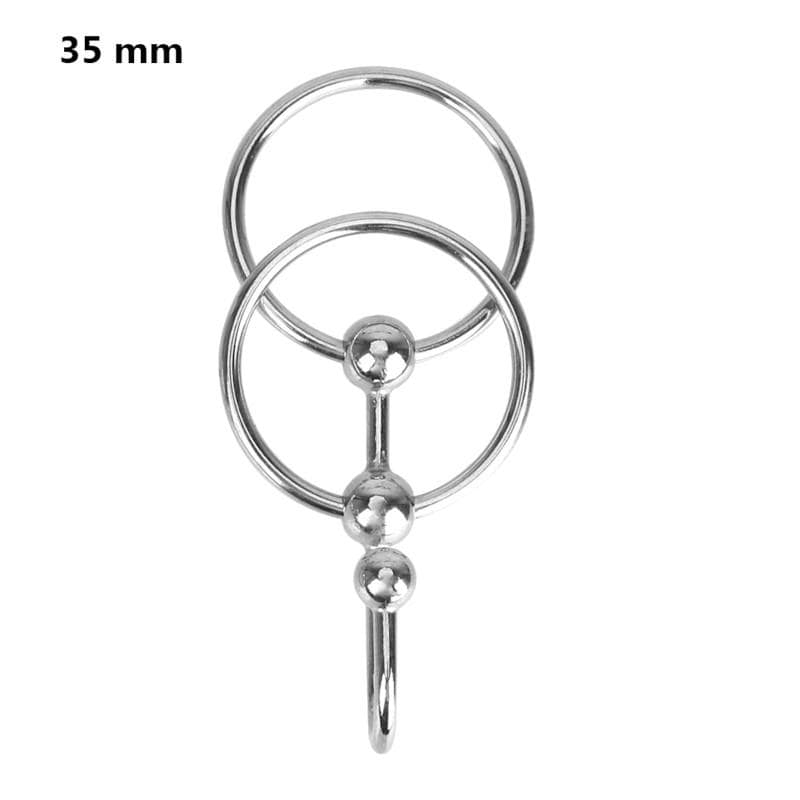 Erection Enhancer Penis Plug With Dual Cock Rings - Image 14