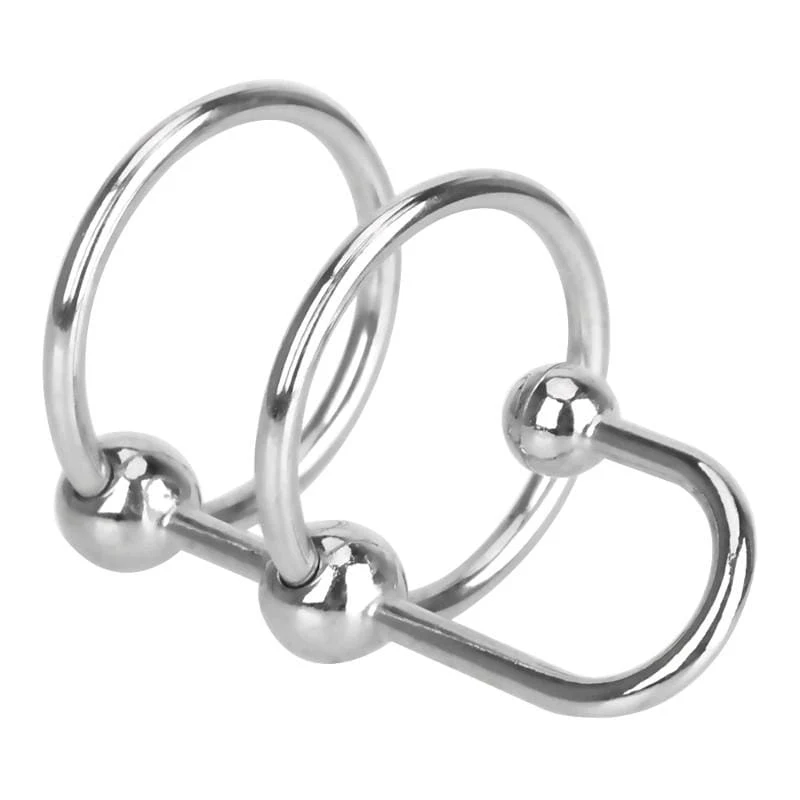 Erection Enhancer Penis Plug With Dual Cock Rings - Image 2