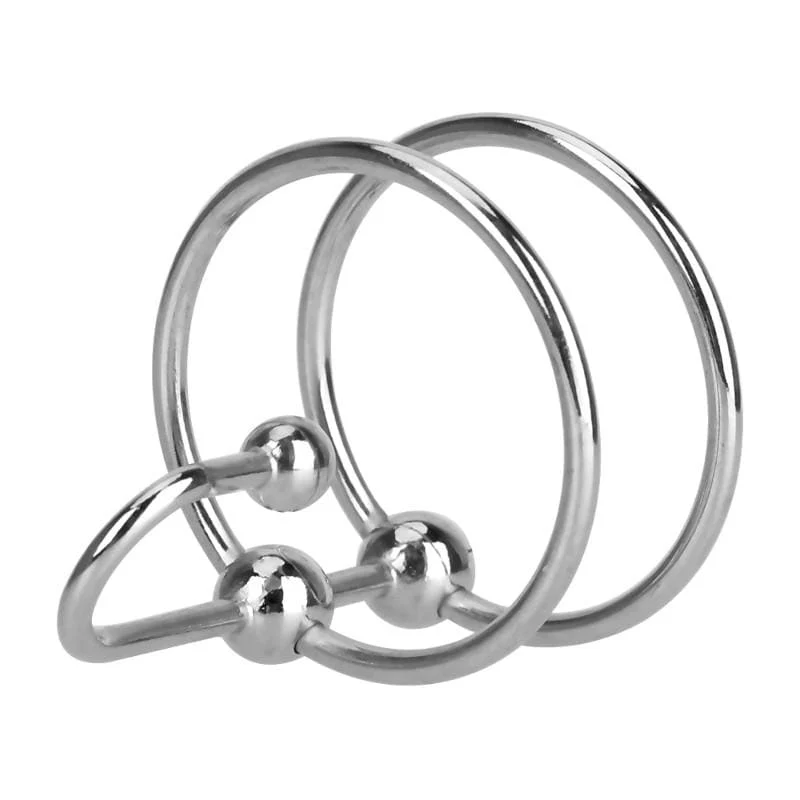 Erection Enhancer Penis Plug With Dual Cock Rings - Image 3