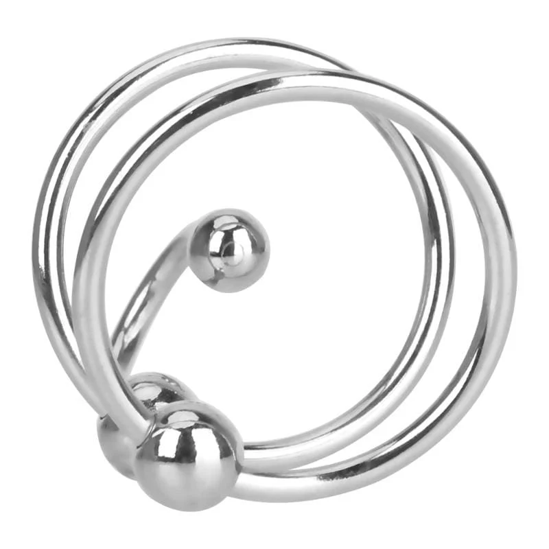 Erection Enhancer Penis Plug With Dual Cock Rings - Image 4