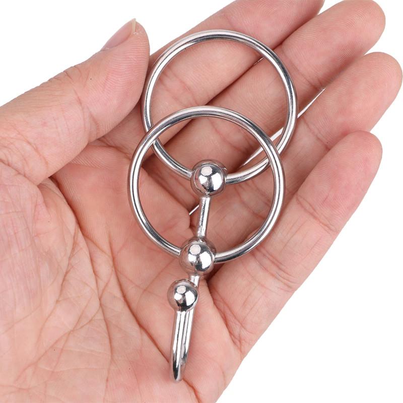 Erection Enhancer Penis Plug With Dual Cock Rings - Image 5