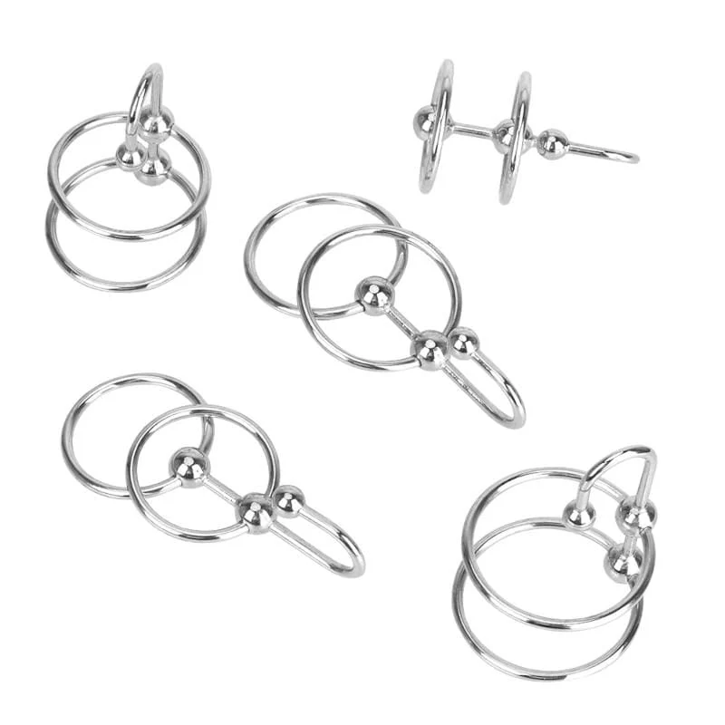 Erection Enhancer Penis Plug With Dual Cock Rings - Image 7